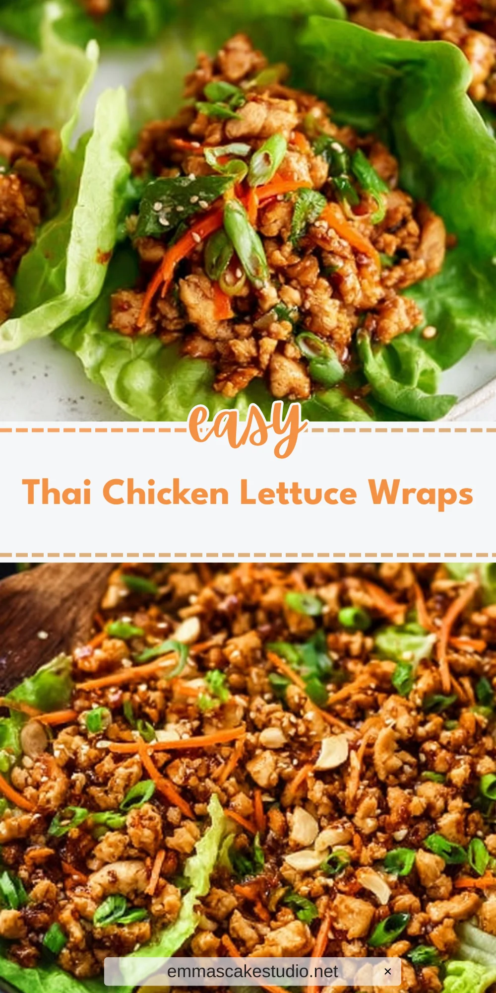 Thai Chicken Lettuce Wraps