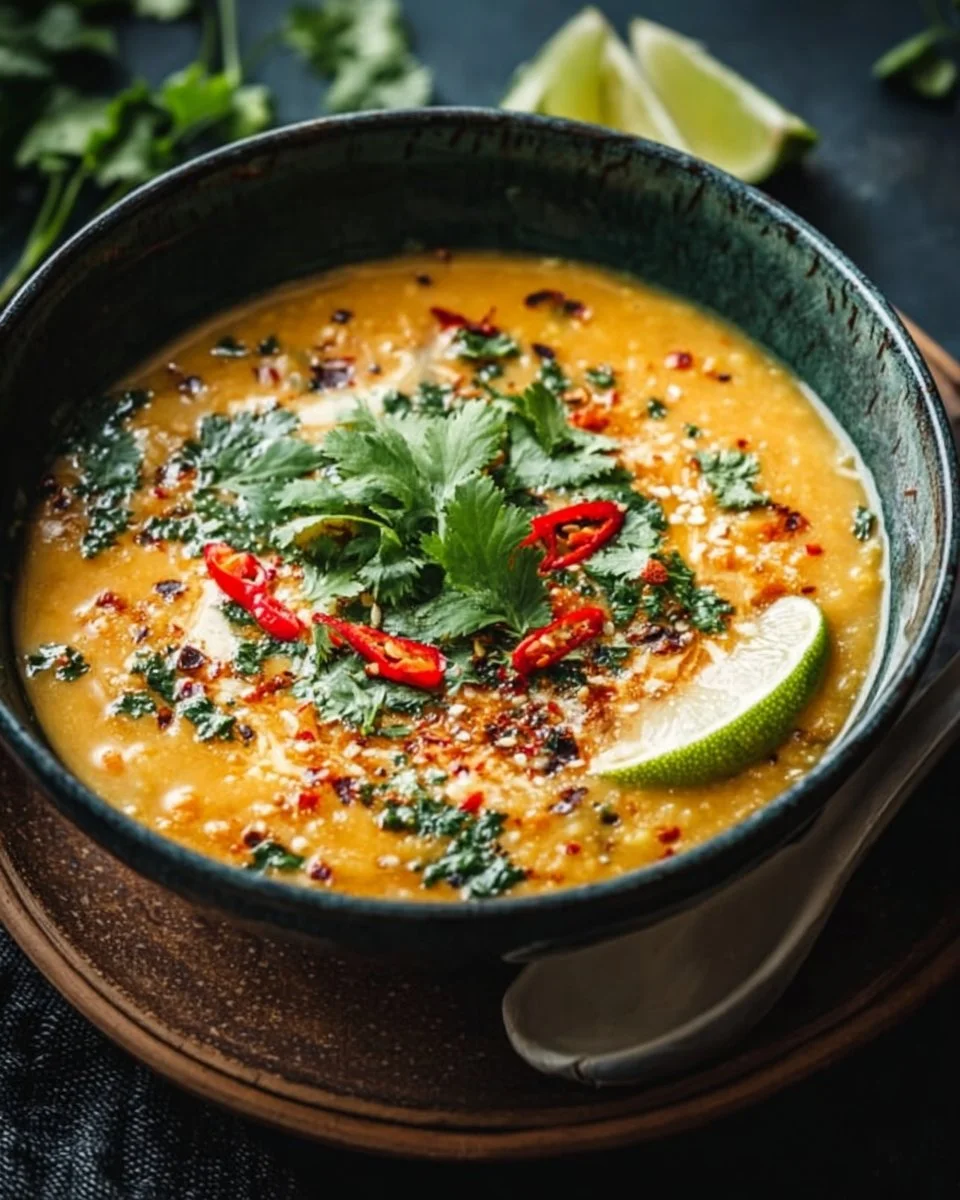 Thai Coconut Red Lentil Soup