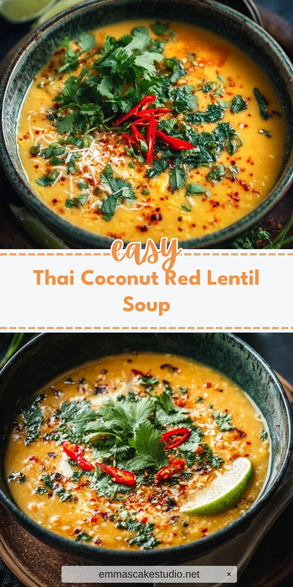 Thai Coconut Red Lentil Soup