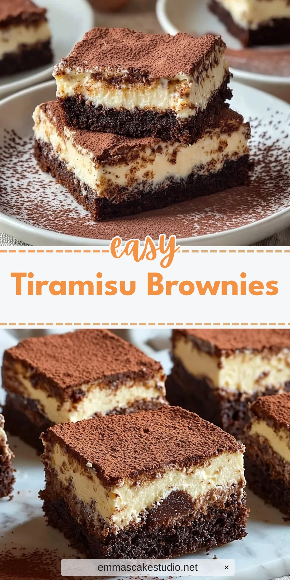 Tiramisu Brownies