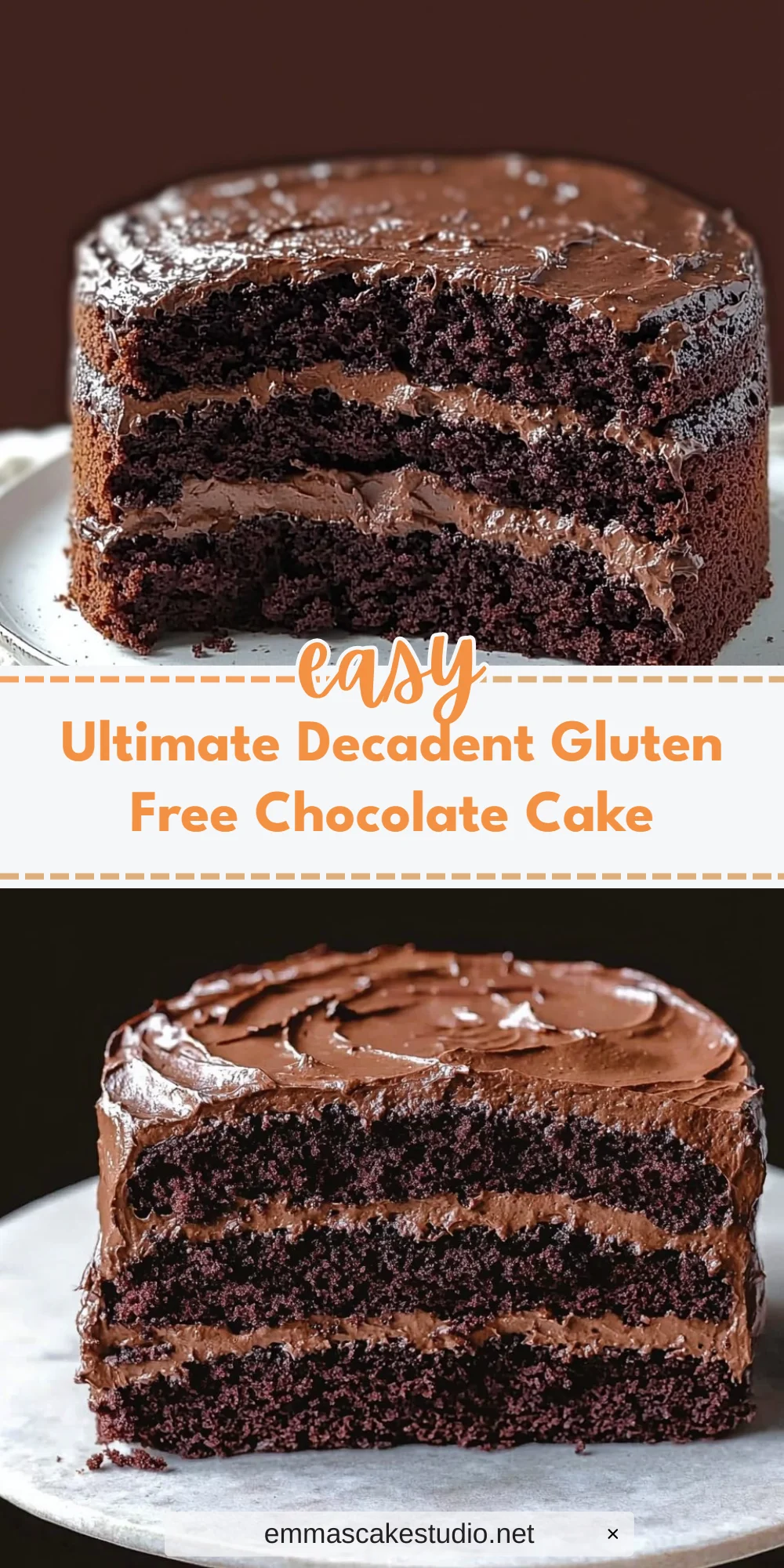 Ultimate Decadent Gluten Free Chocolate Cake