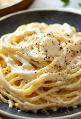 Delicious 10-minute cream cheese pasta topped with fresh herbs.