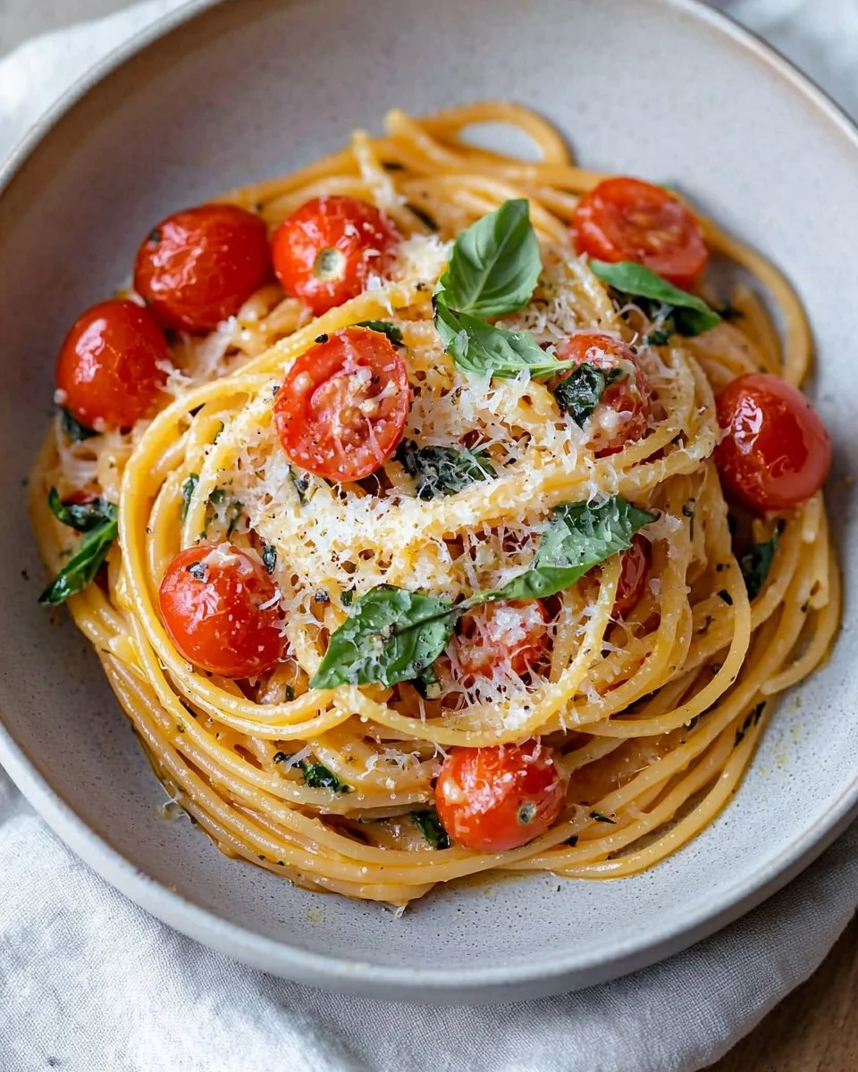 5-Ingredient Easy Cherry Tomato Pasta