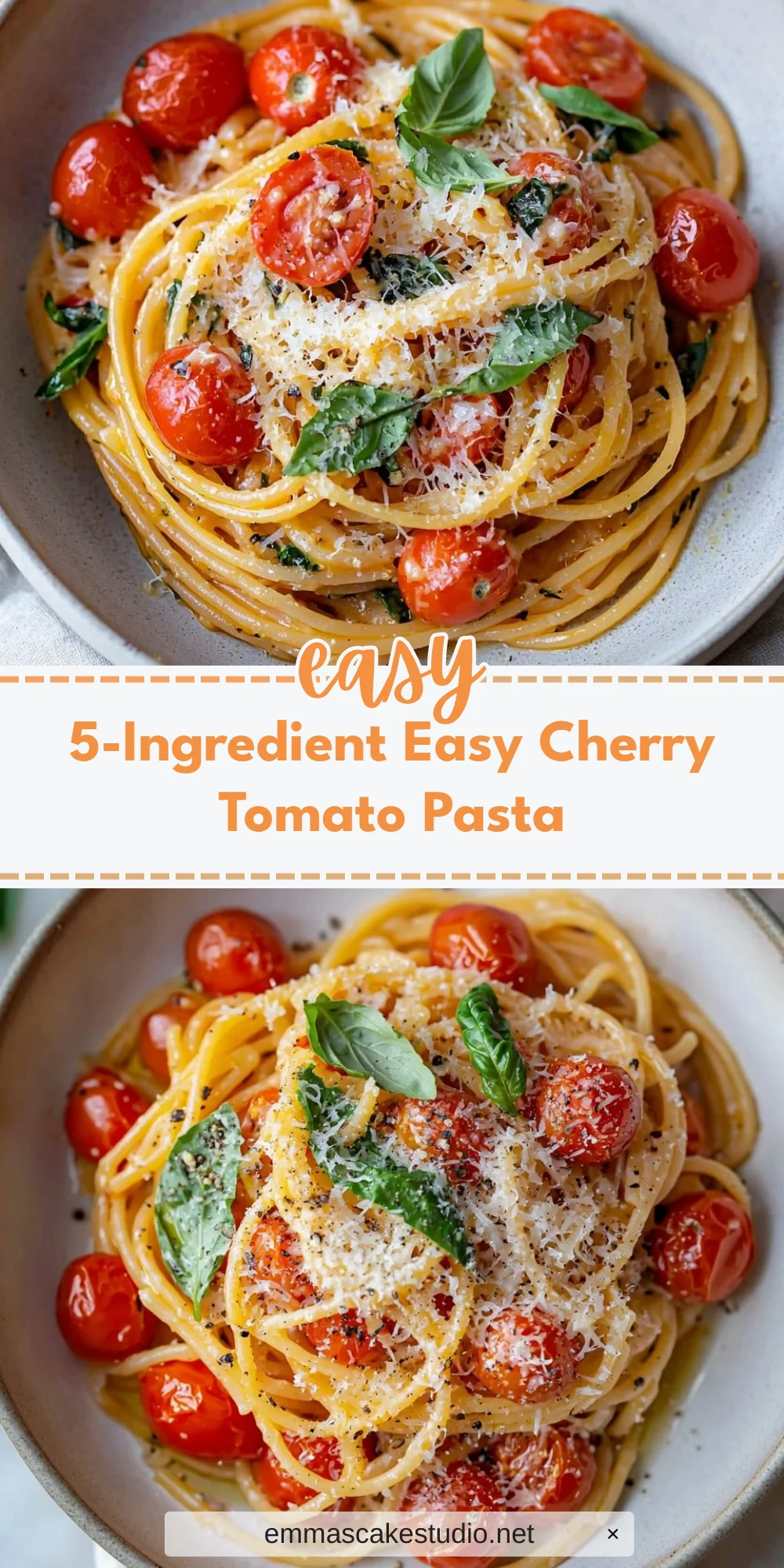 5-Ingredient Easy Cherry Tomato Pasta