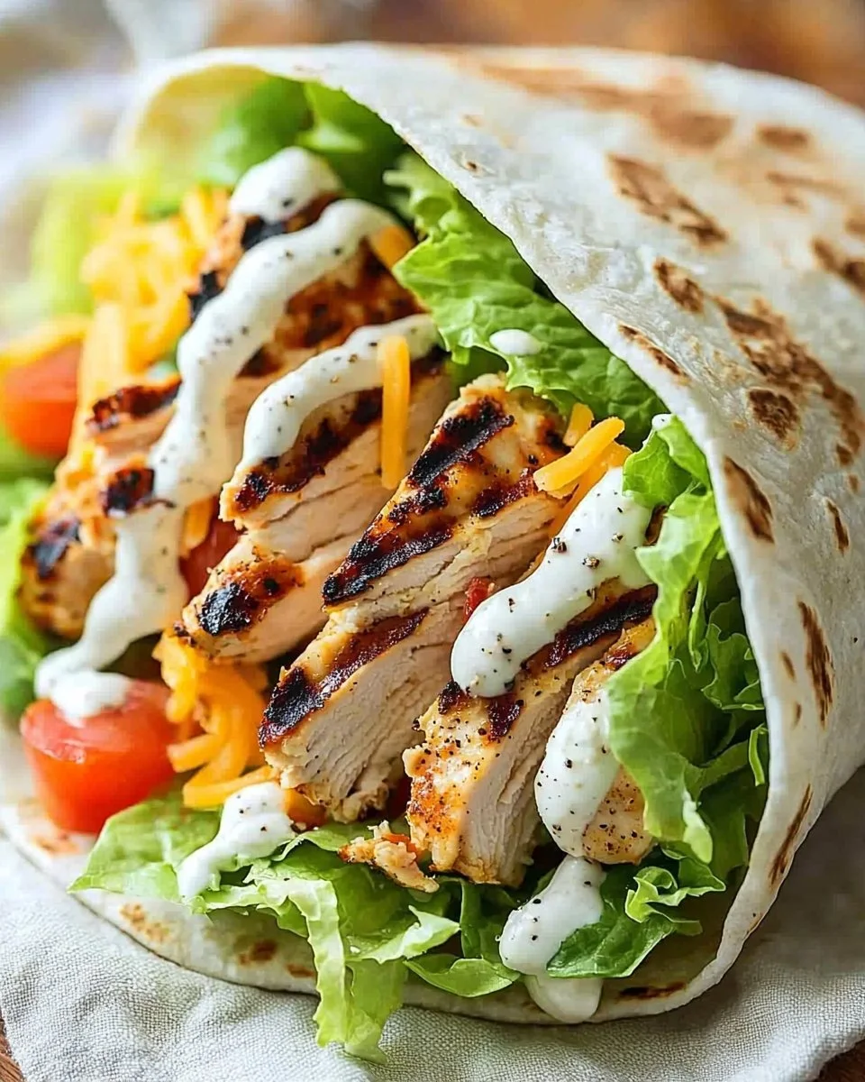 Best Grilled Chicken Wraps