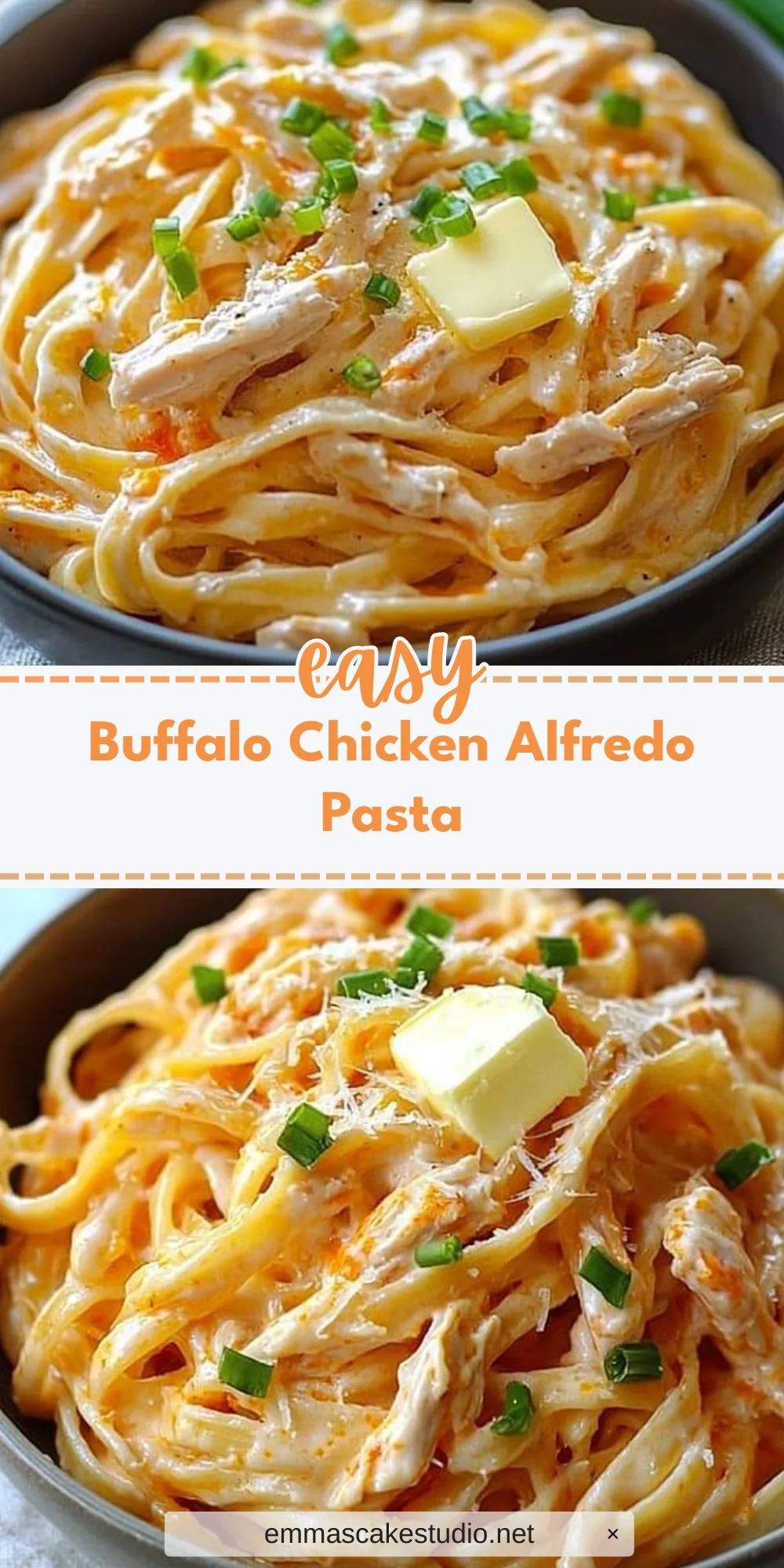 Buffalo Chicken Alfredo Pasta