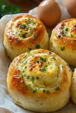 Freshly baked buttery cheese garlic rolls on a plate
