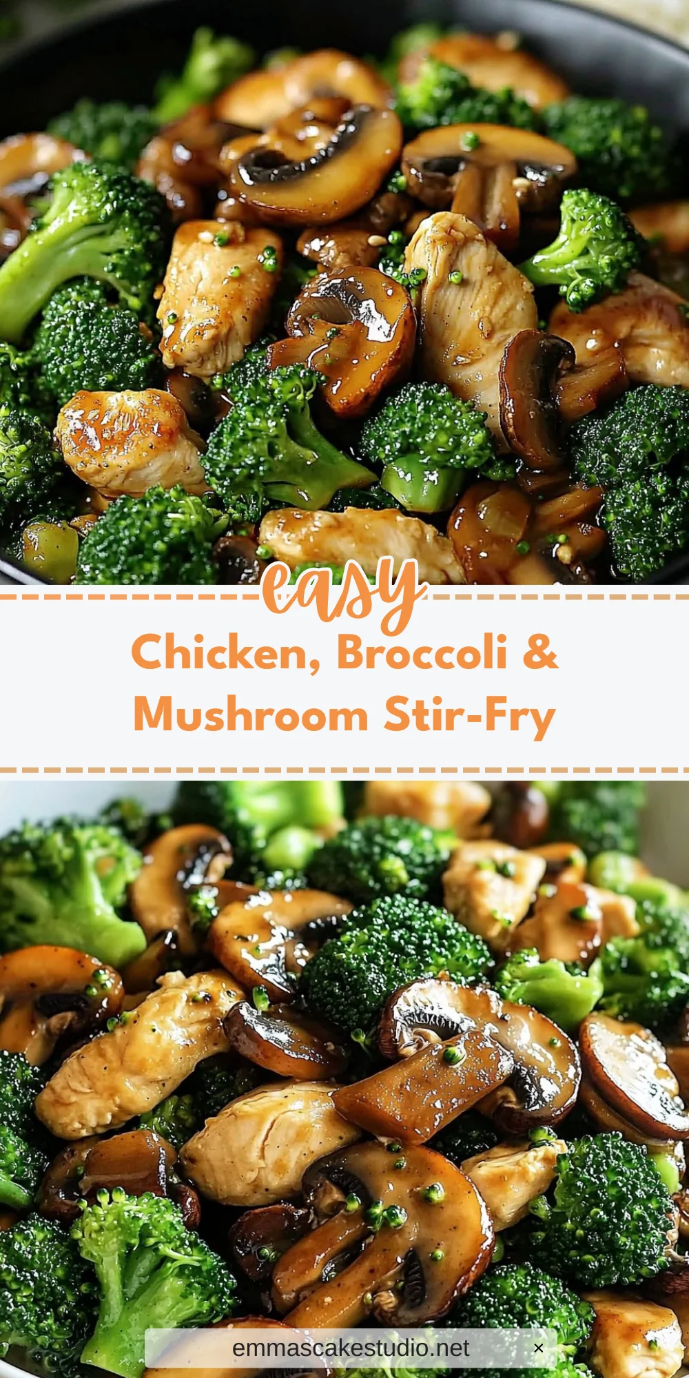 Chicken, Broccoli & Mushroom Stir-Fry