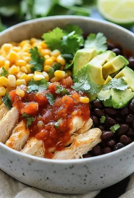 Delicious Chicken Burrito Bowl with fresh ingredients and vibrant presentation.