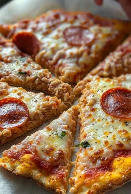 Delicious Chicken Crust Pizza topped with cheese and fresh ingredients