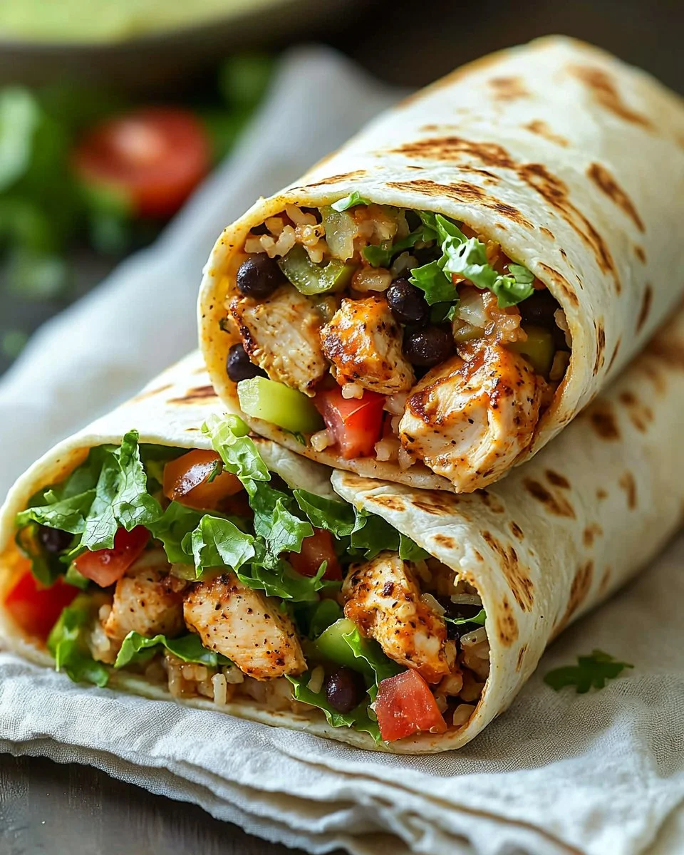 Chipotle Ranch Grilled Chicken Burrito
