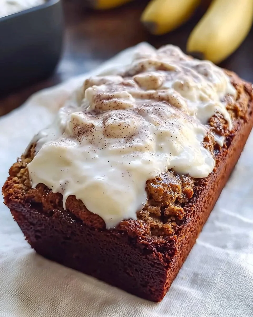 Cinnamon Roll Banana Bread