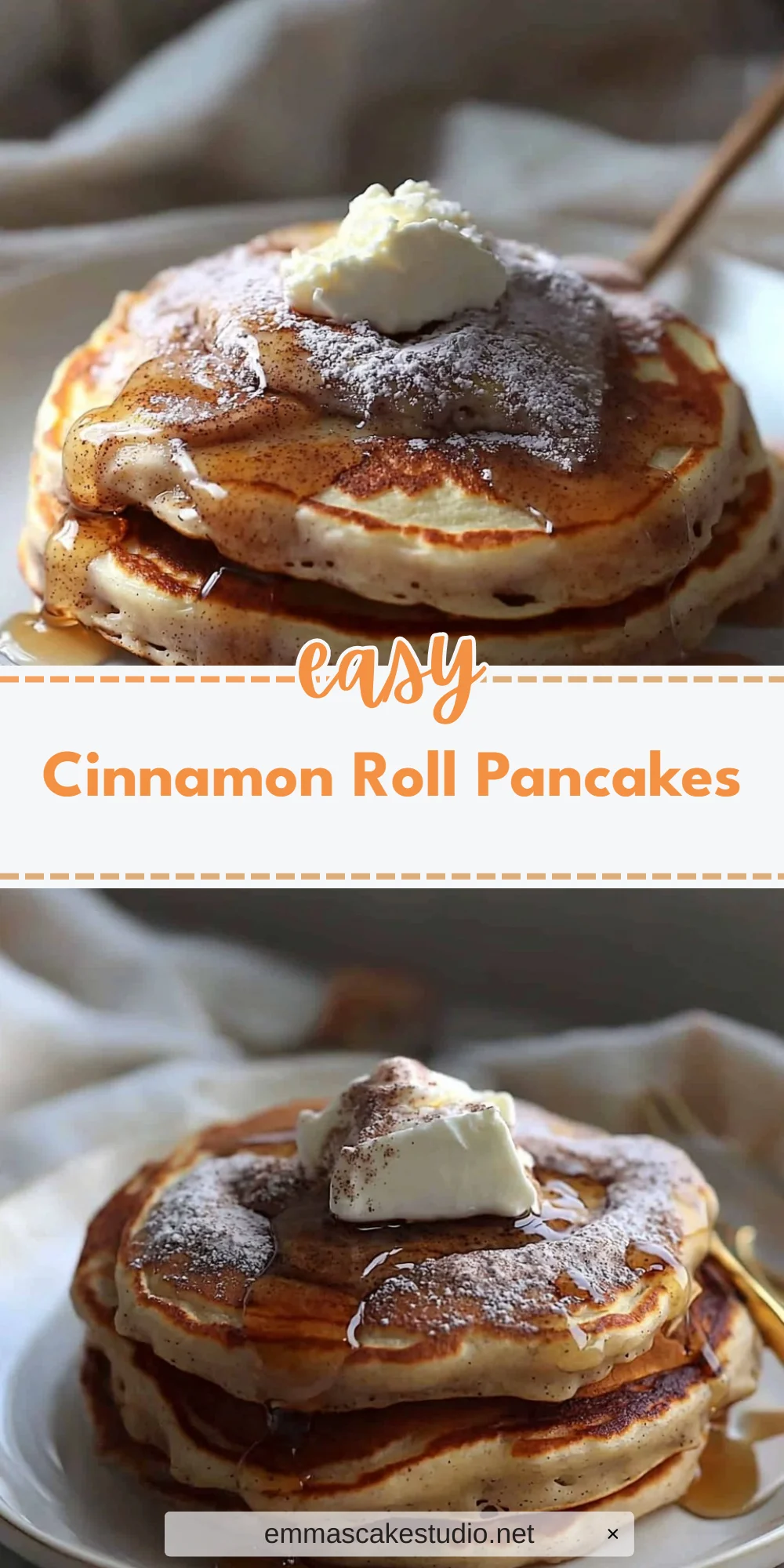 Cinnamon Roll Pancakes