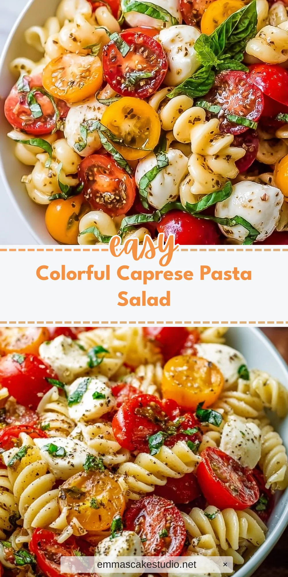 Colorful Caprese Pasta Salad
