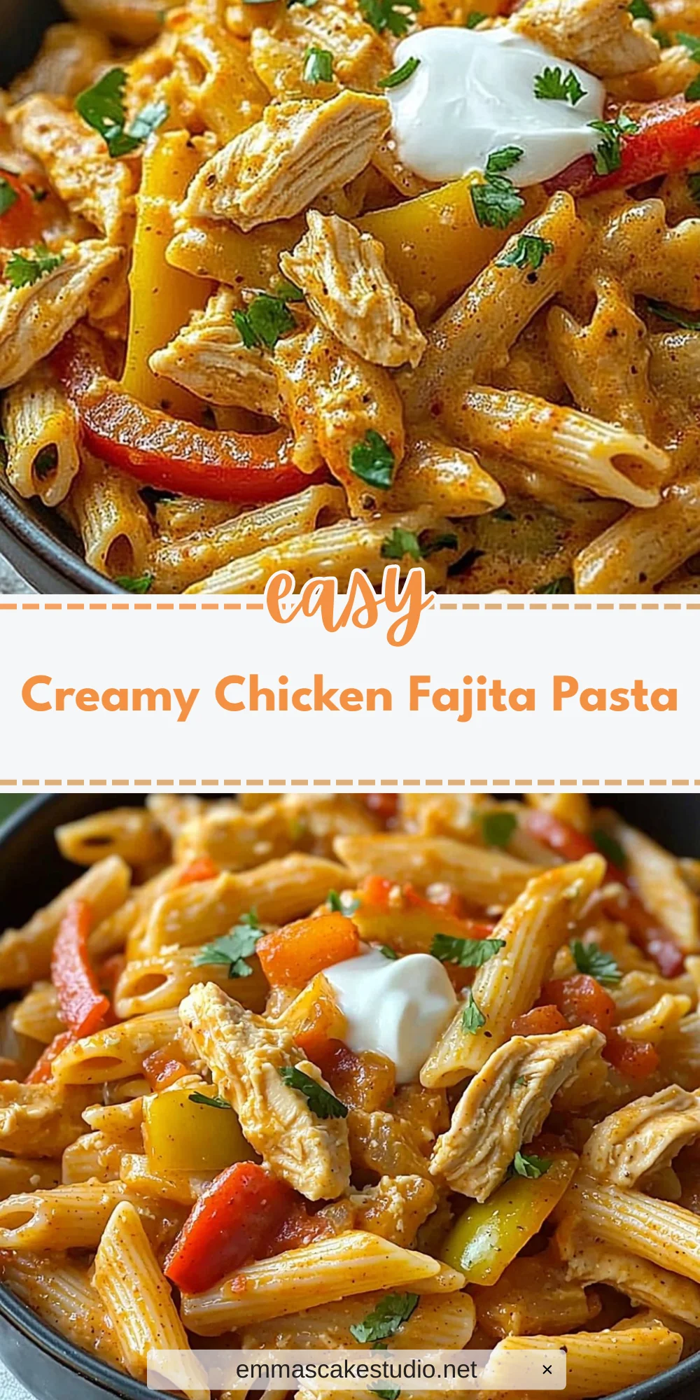 Creamy Chicken Fajita Pasta