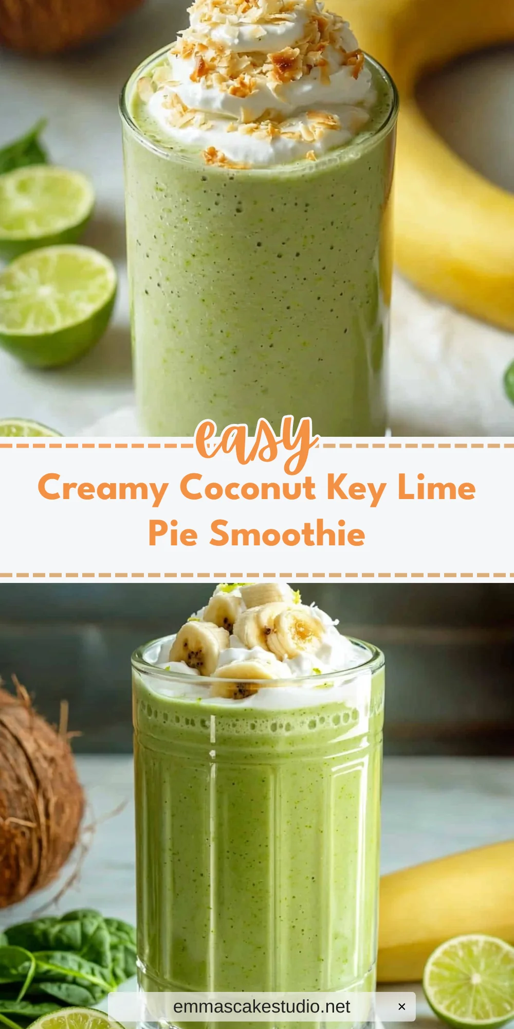 Creamy Coconut Key Lime Pie Smoothie