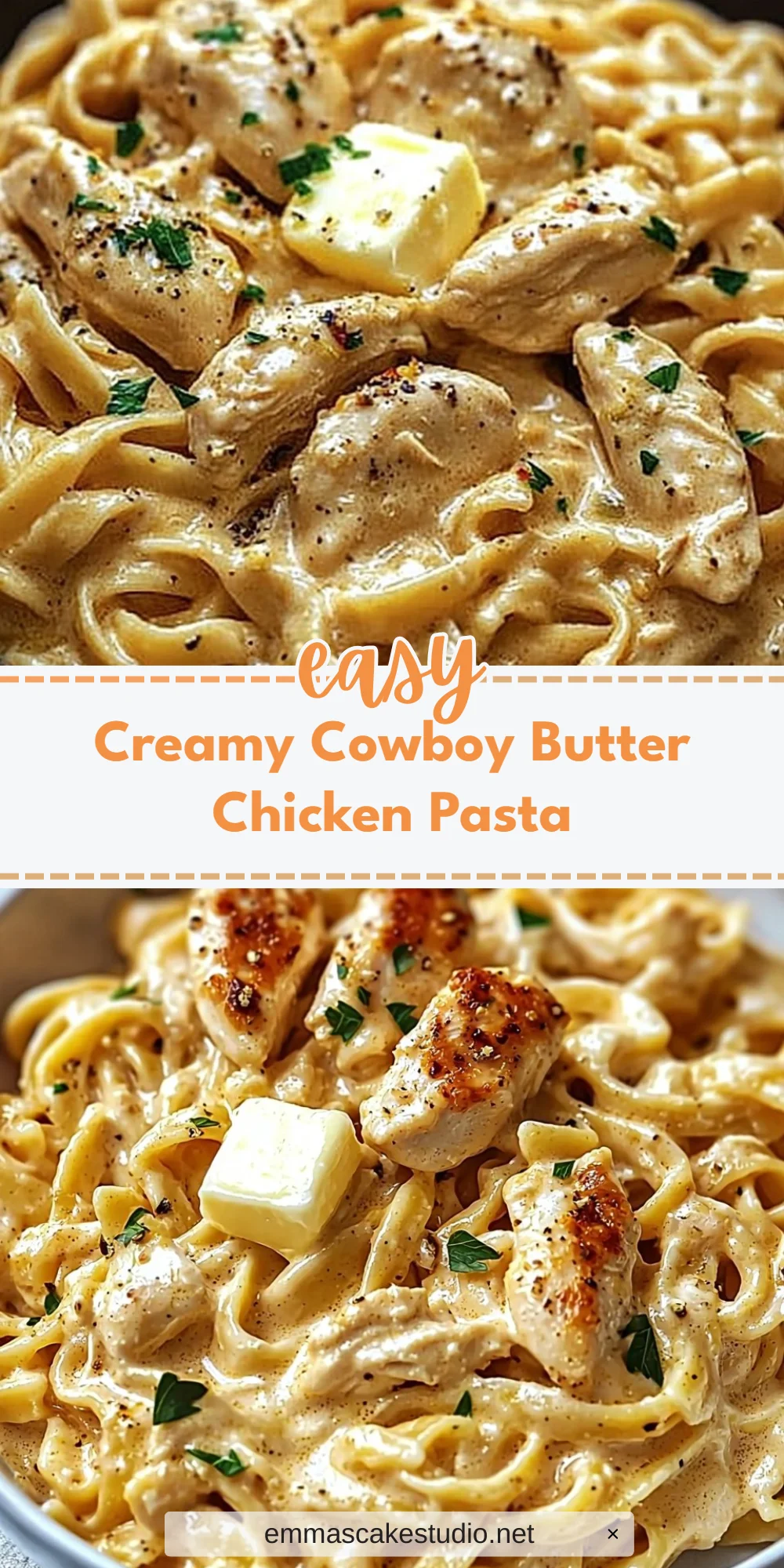 Creamy Cowboy Butter Chicken Pasta