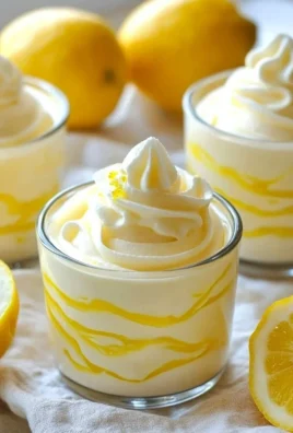 Delicious easy lemon mousse dessert in a glass topped with lemon zest.