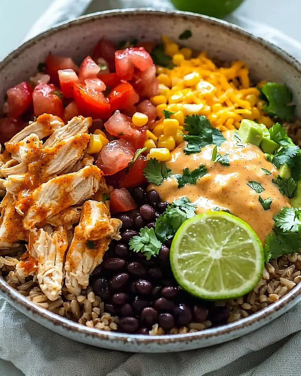 Easy Southwest Chicken Burrito Bowls