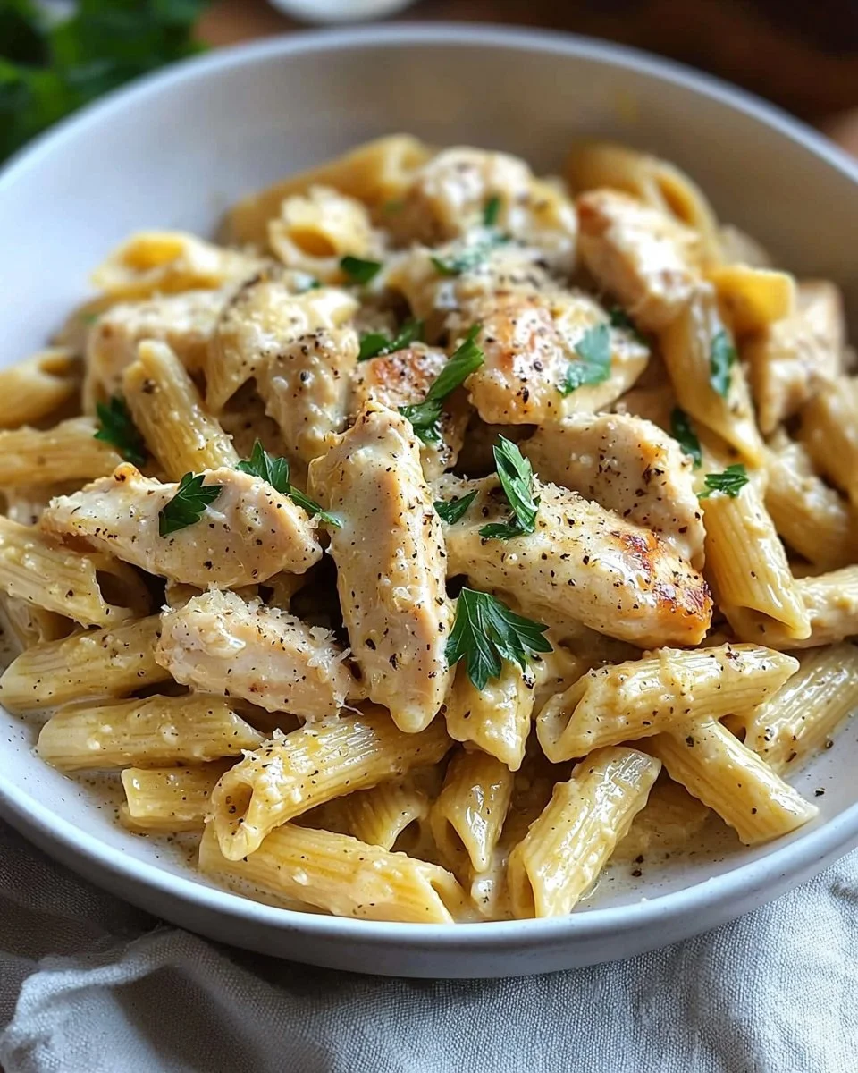 Garlic Parmesan Chicken and Pasta