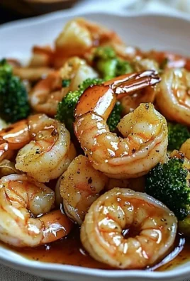 Delicious high-protein honey garlic shrimp served on a plate