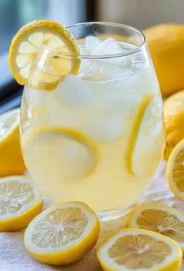 Refreshing glass of homemade lemonade with lemon slices and mint leaves