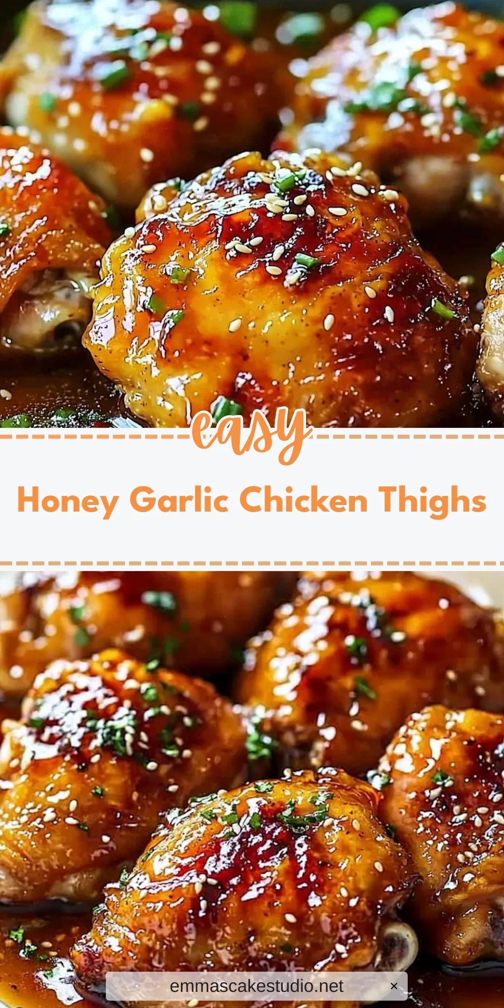 Honey Garlic Chicken Thighs