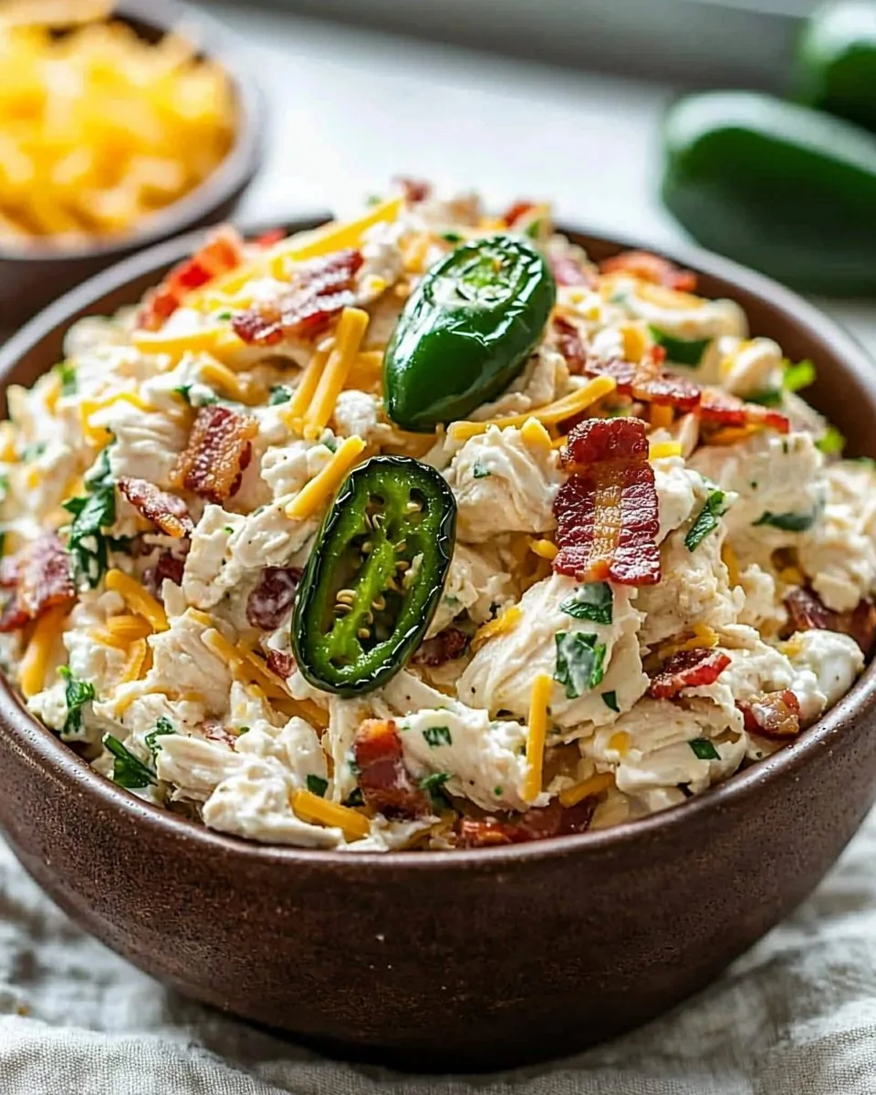 Jalapeno Popper Keto Chicken Salad