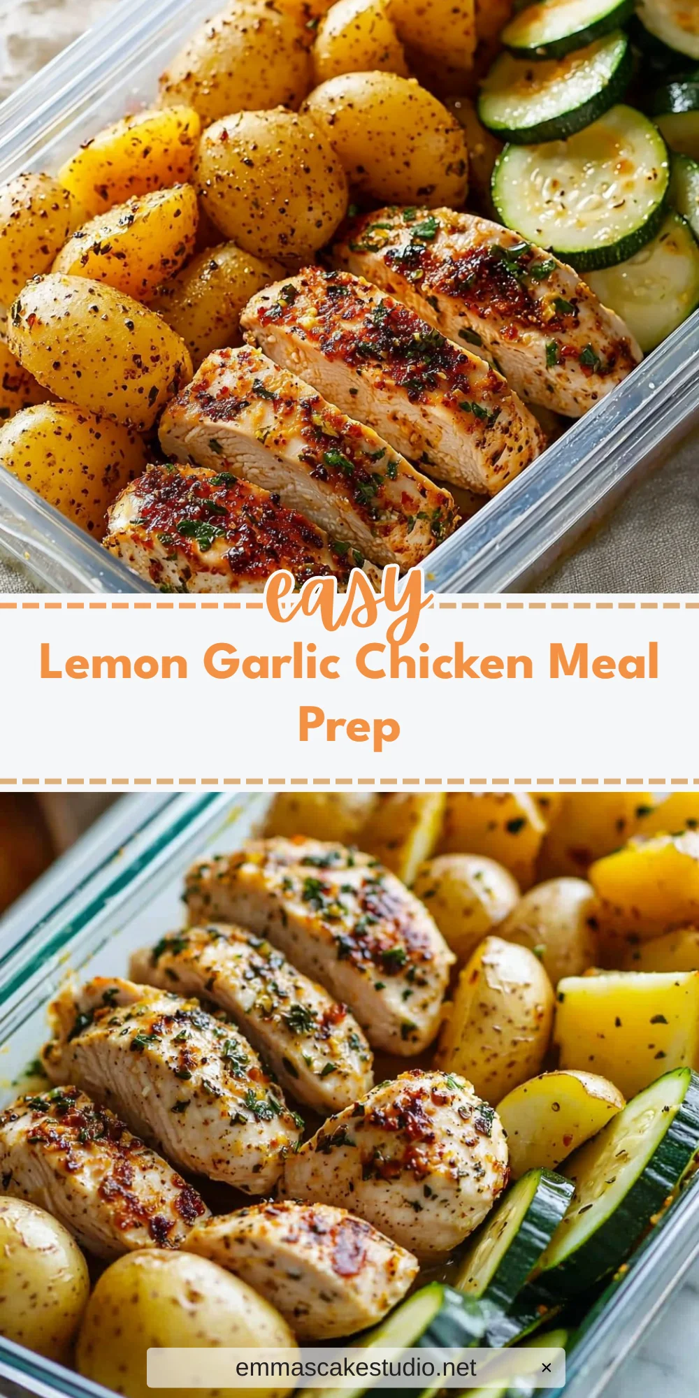 Lemon Garlic Chicken Meal Prep