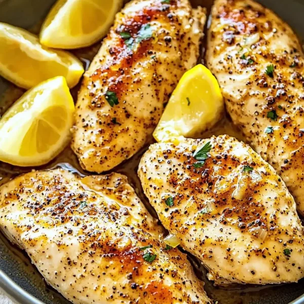Delicious Lemon Pepper Chicken dish served with herbs and spices