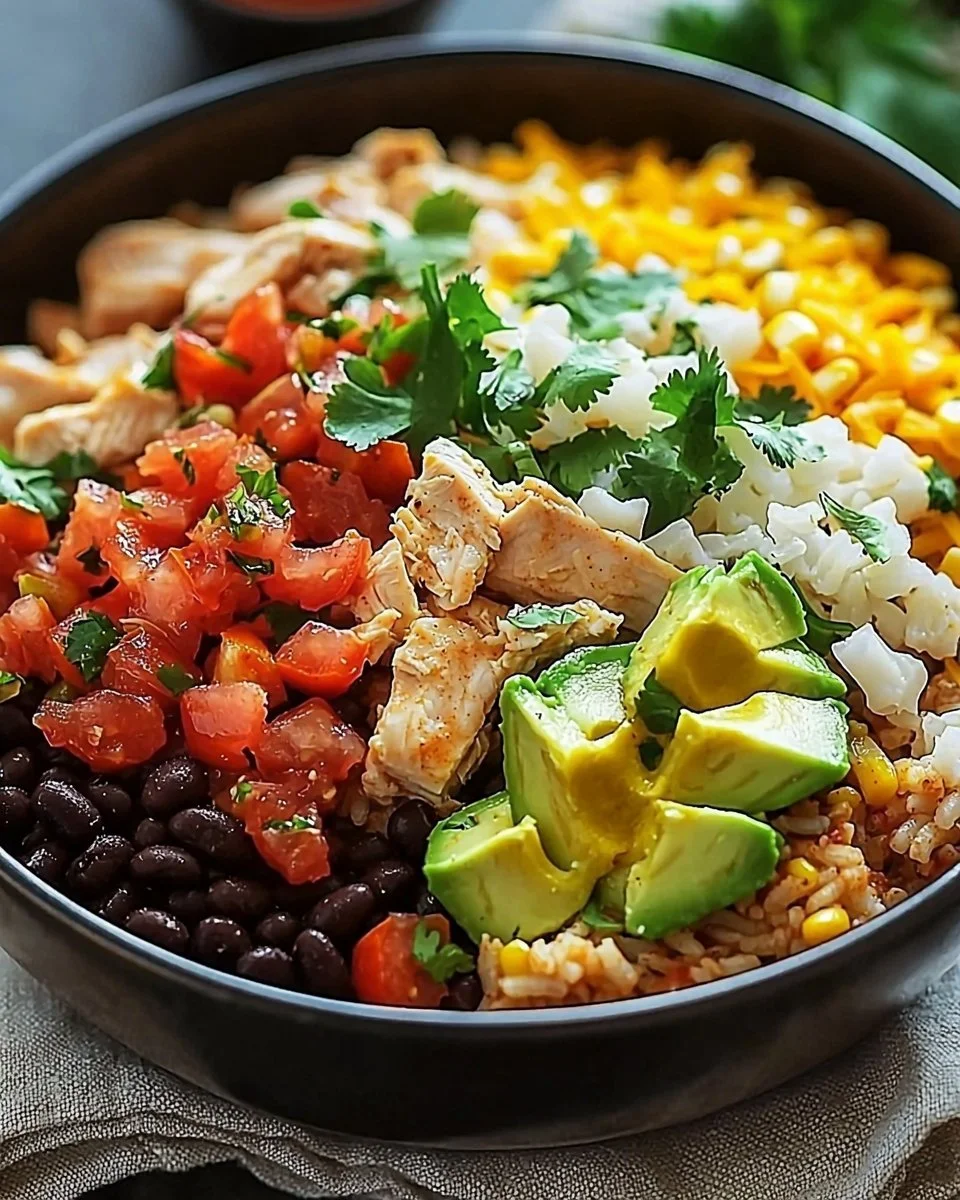 One-Pan Chicken Burrito Bowl