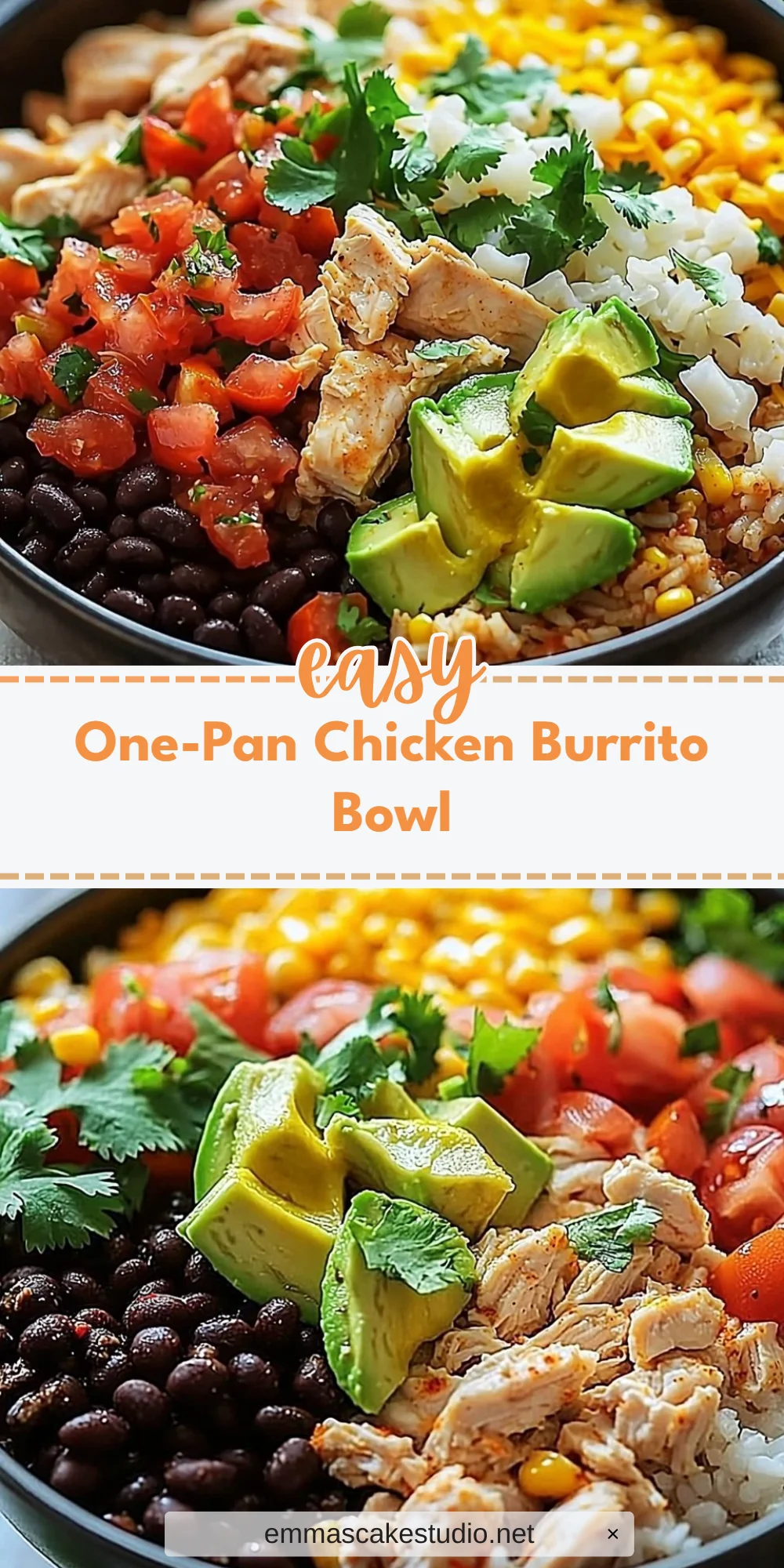 One-Pan Chicken Burrito Bowl