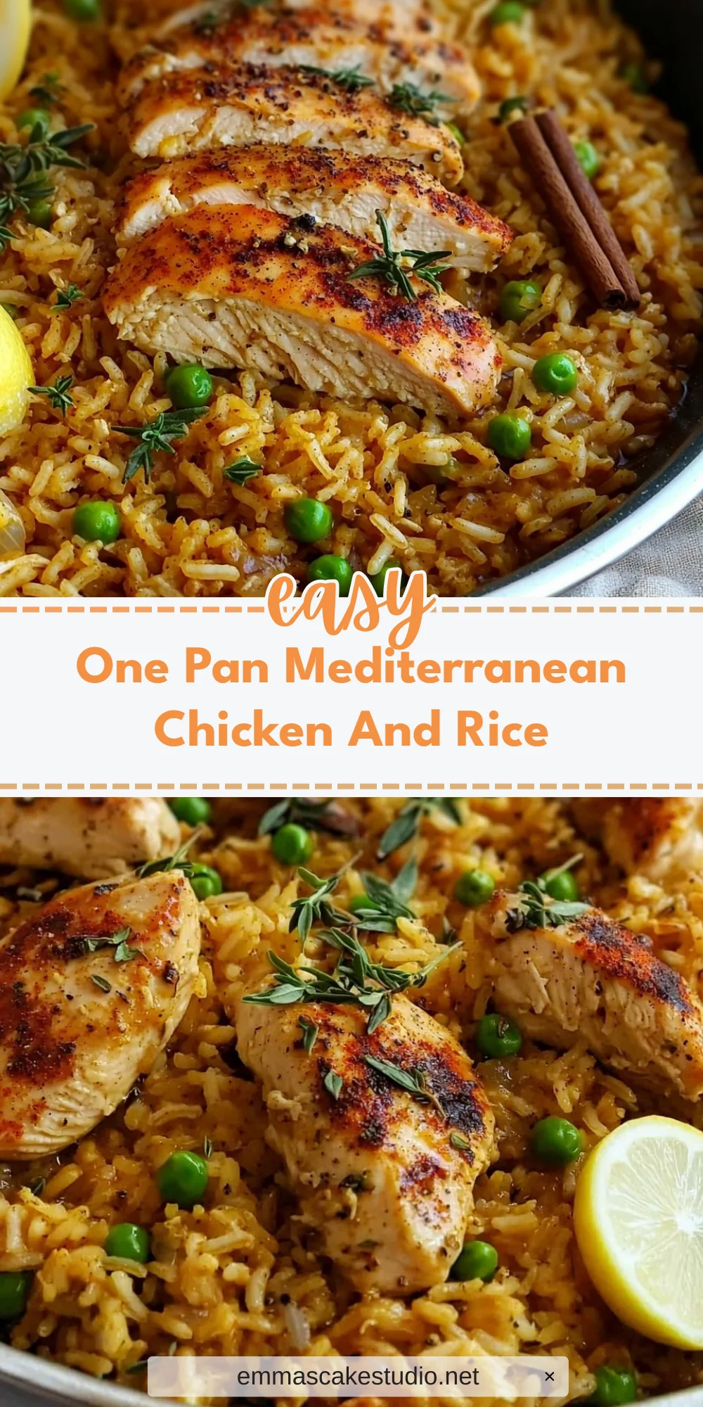 One Pan Mediterranean Chicken And Rice