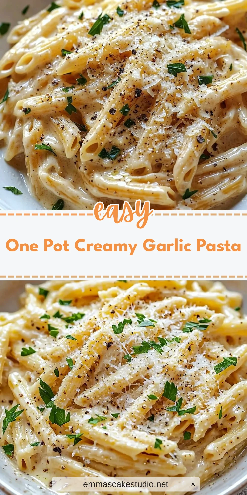 One Pot Creamy Garlic Pasta
