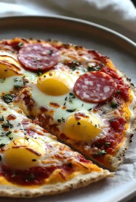 A delicious plate of Pizza Eggs topped with cheese and herbs