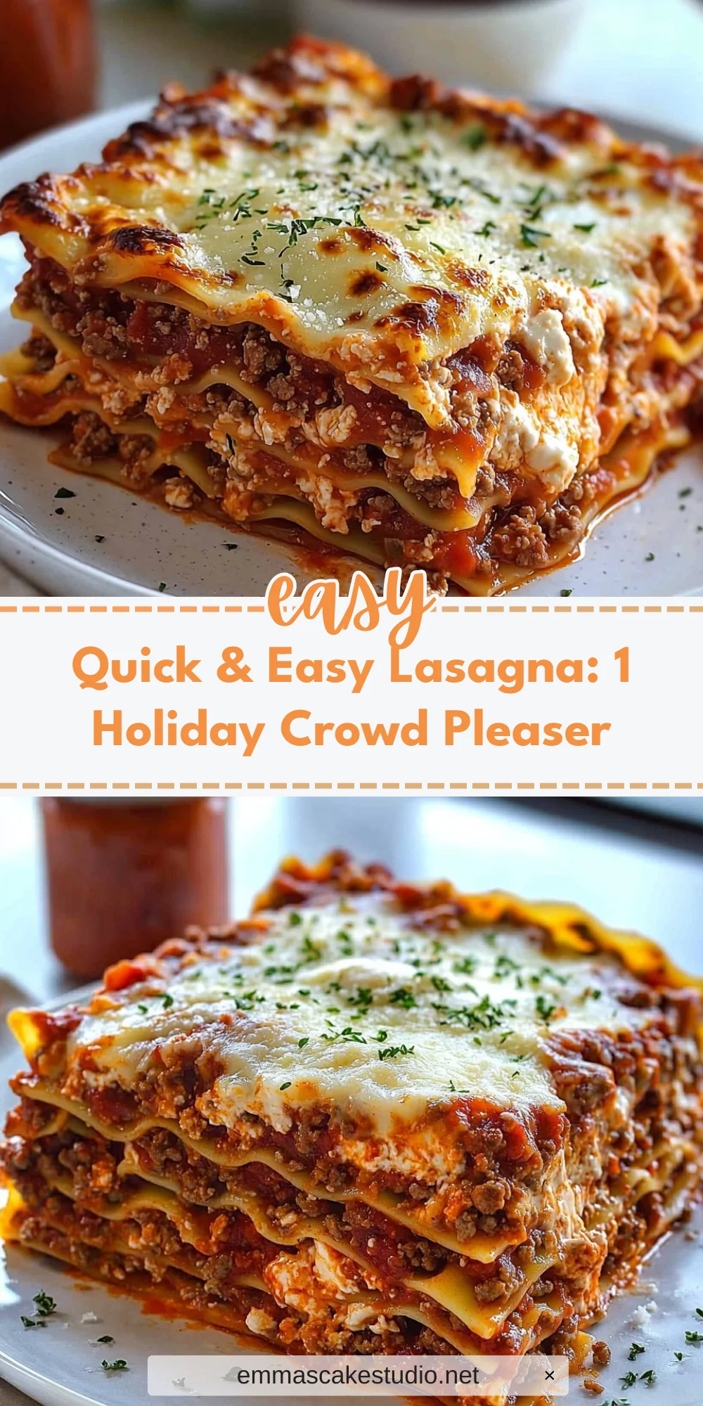 Quick & Easy Lasagna: 1 Holiday Crowd Pleaser