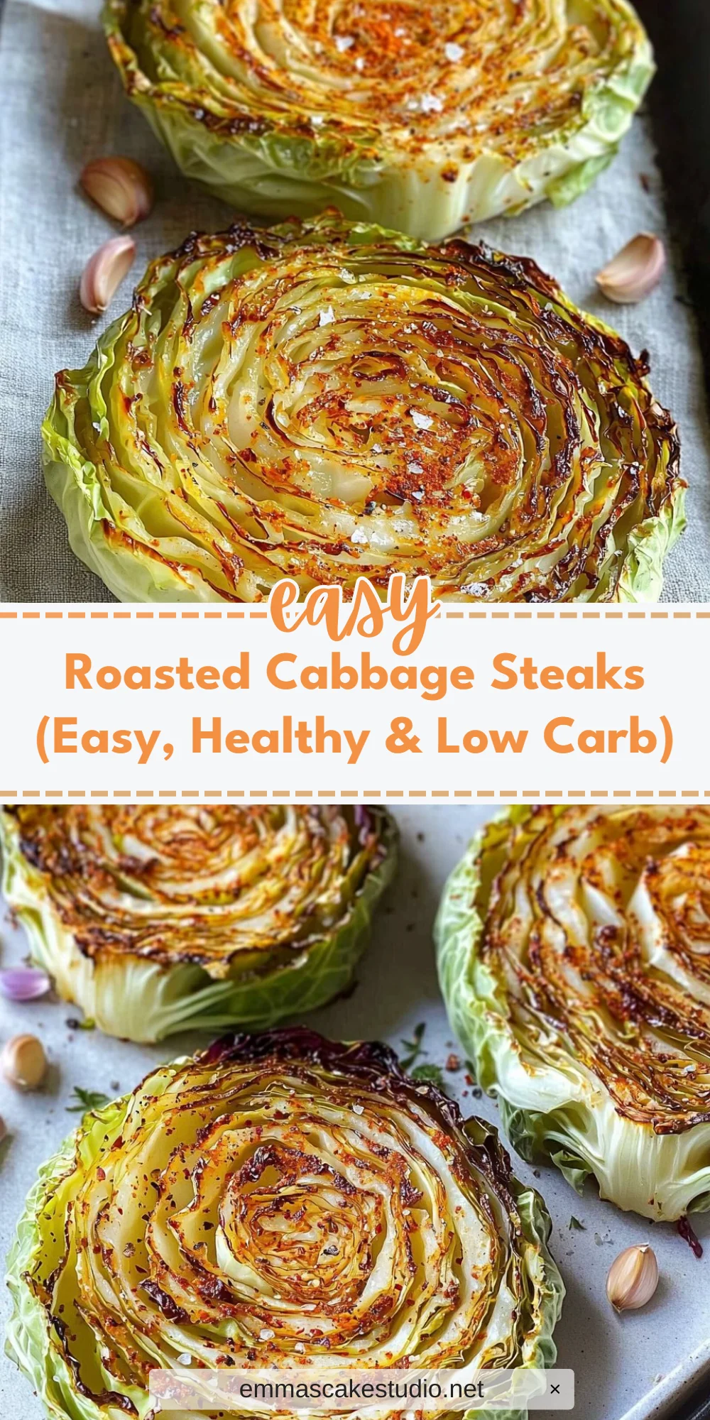 Roasted Cabbage Steaks (Easy, Healthy & Low Carb)