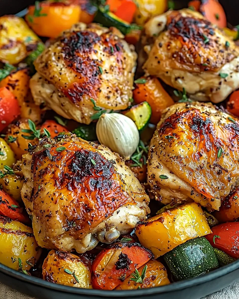 Roasted Garlic Chicken and Vegetables
