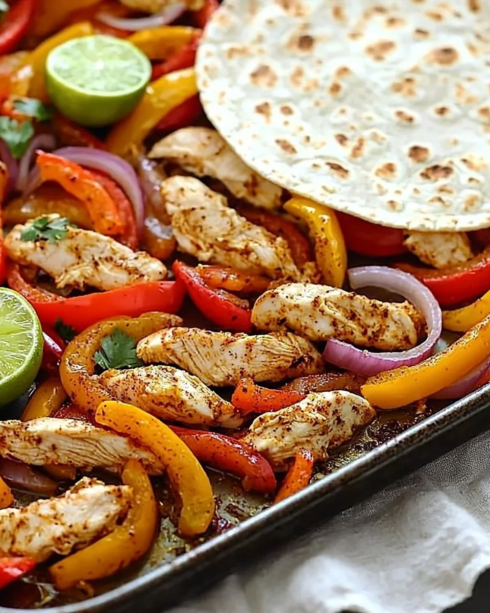 Sheet Pan Chicken Fajitas