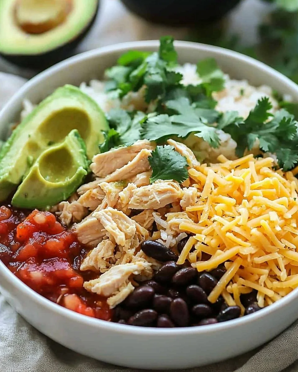 Slow Cooker Chicken Burrito Bowl