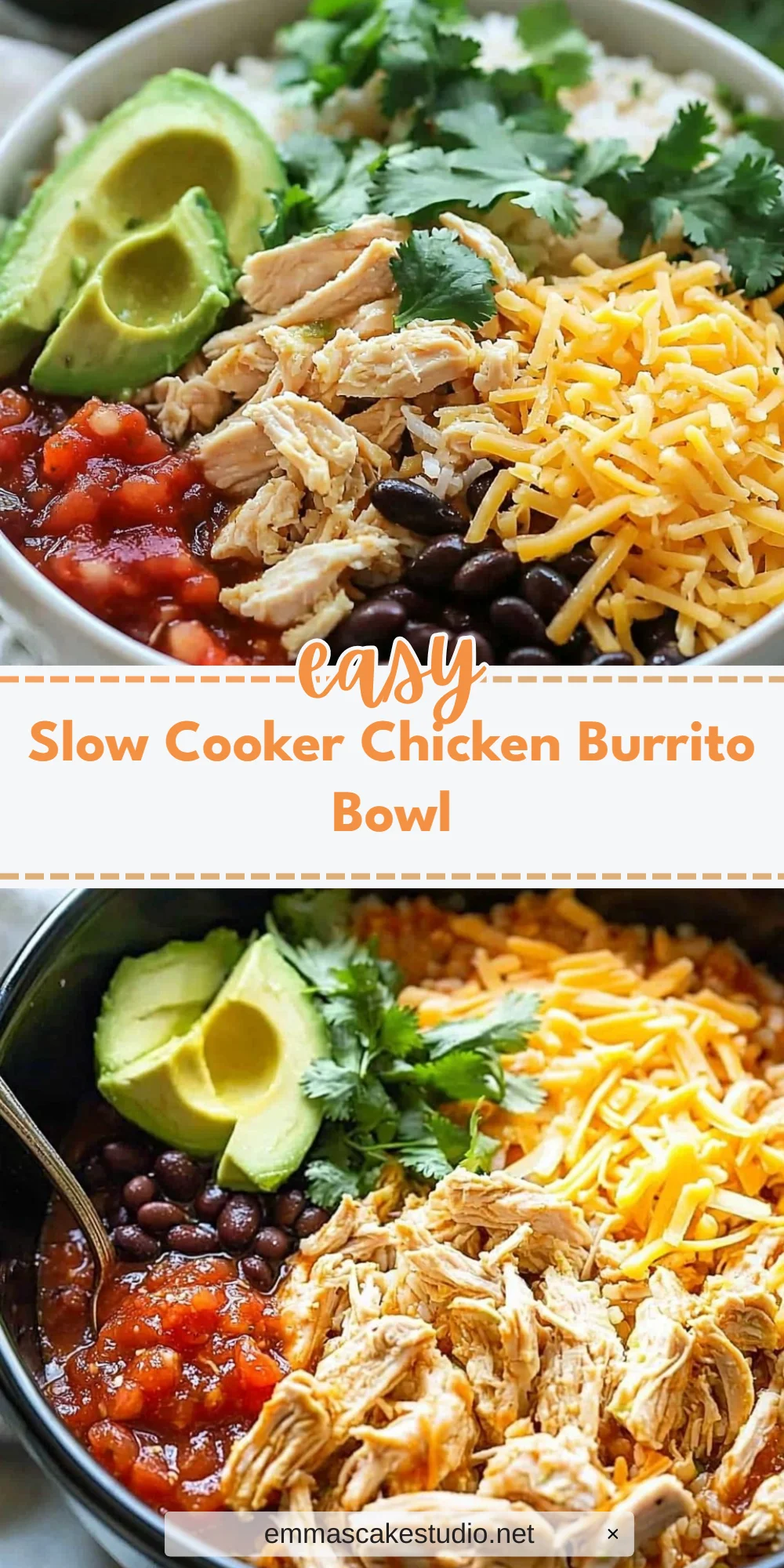 Slow Cooker Chicken Burrito Bowl