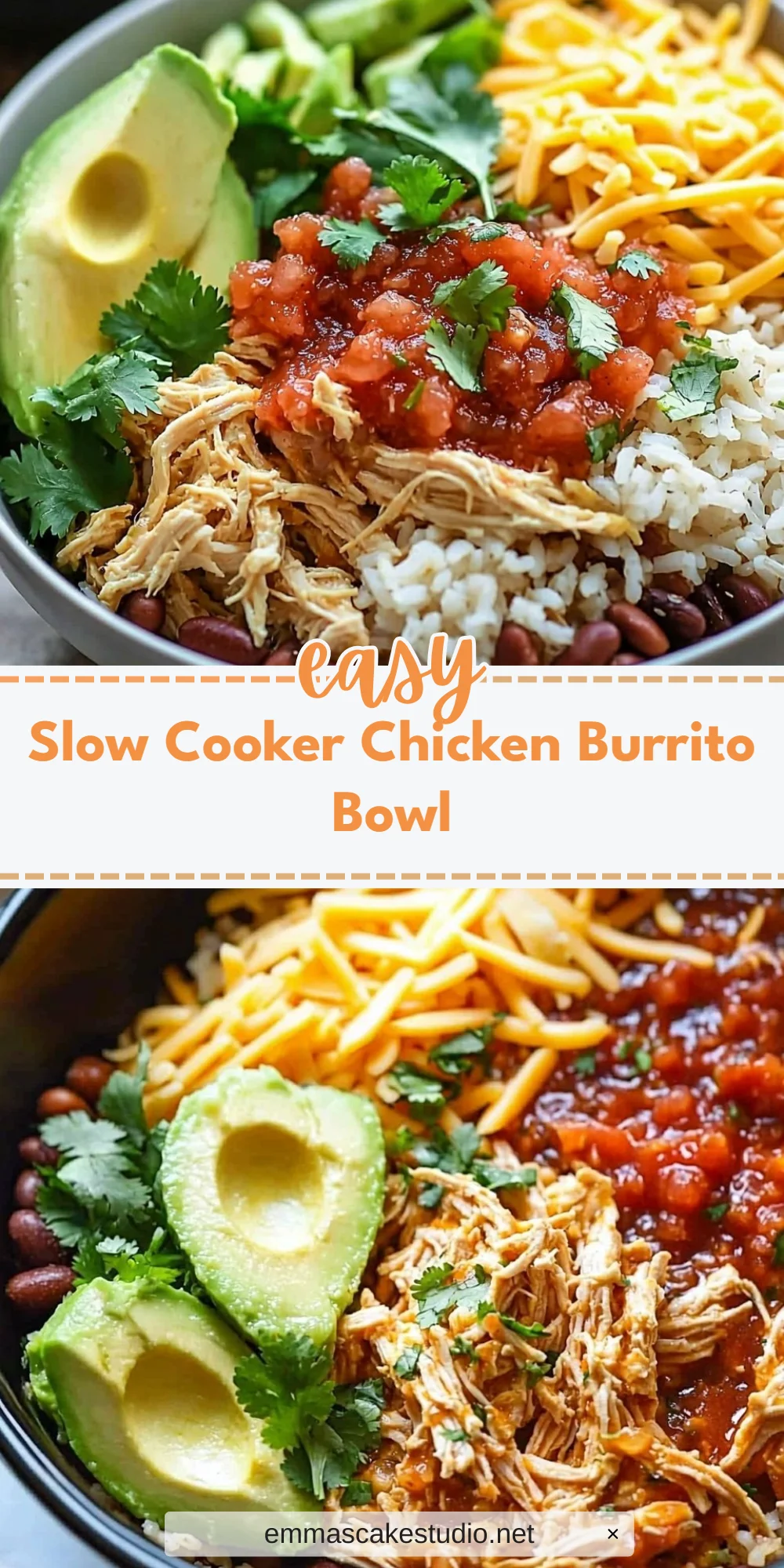Slow Cooker Chicken Burrito Bowl