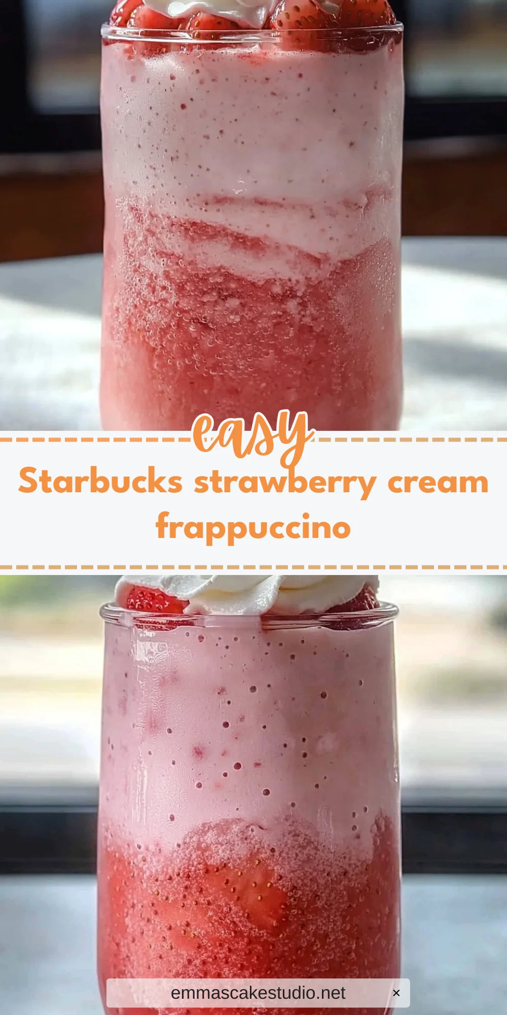 Starbucks strawberry cream frappuccino