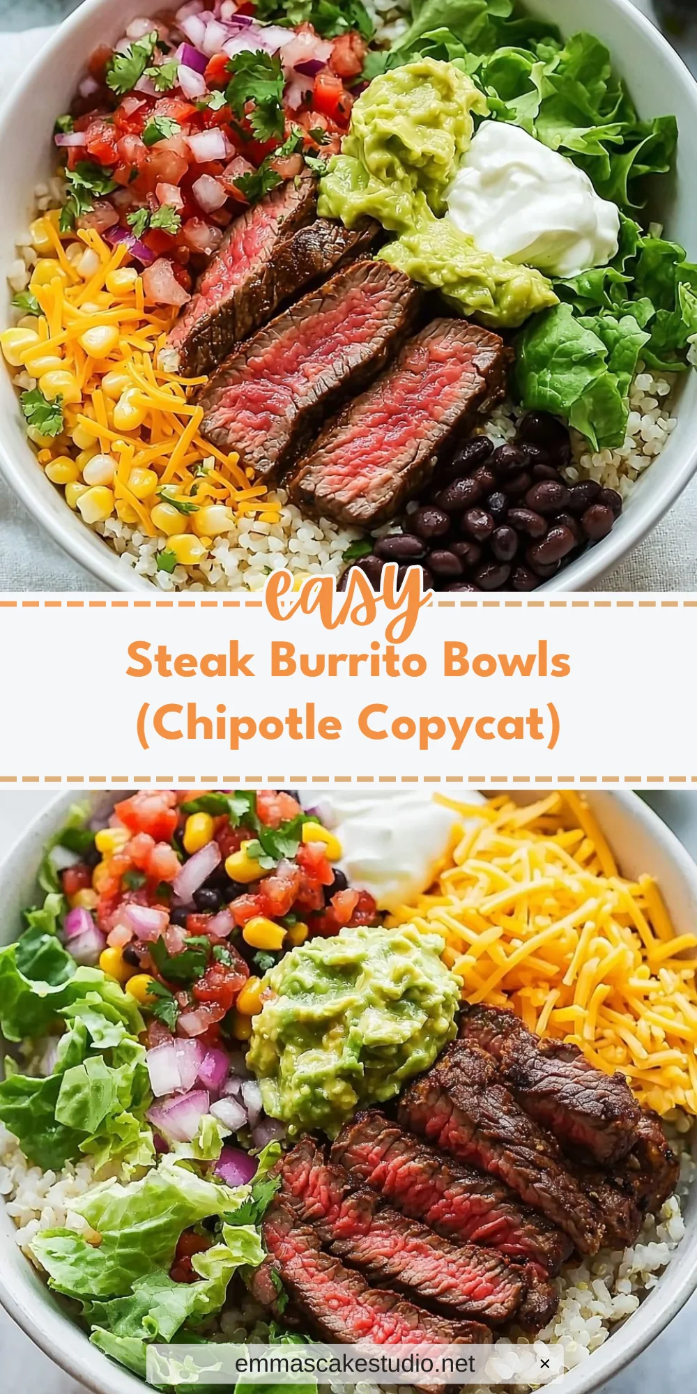 Steak Burrito Bowls (Chipotle Copycat)