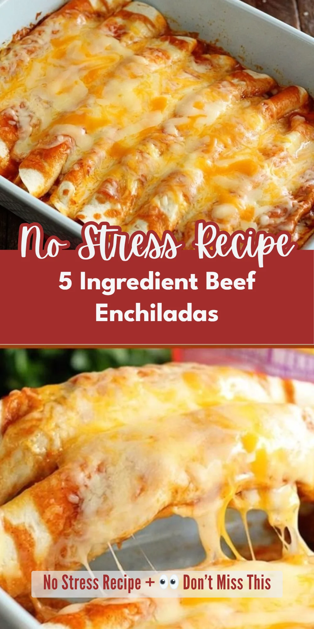 5 Ingredient Beef Enchiladas