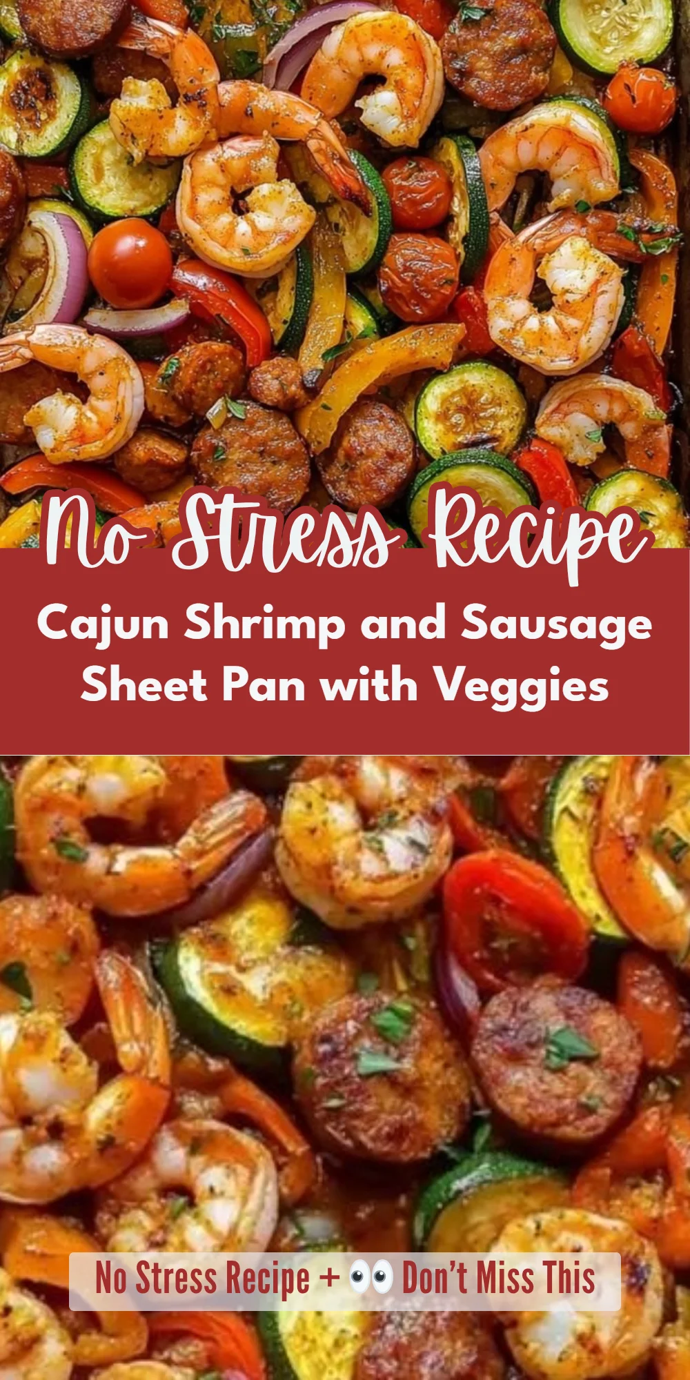 Cajun Shrimp and Sausage Sheet Pan with Veggies