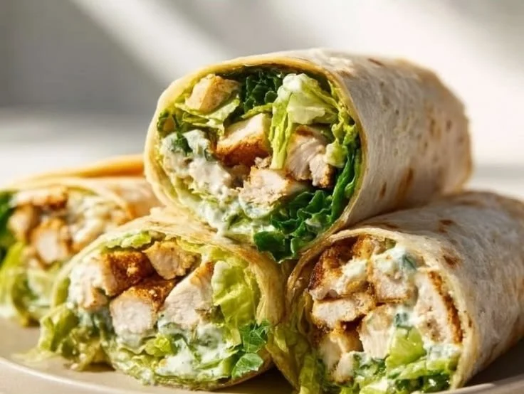 Chicken Caesar Wraps