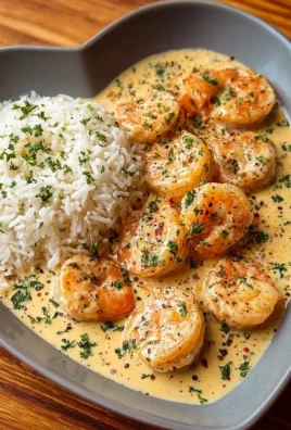 Creamy garlic butter shrimp served with rice in a one-pan meal