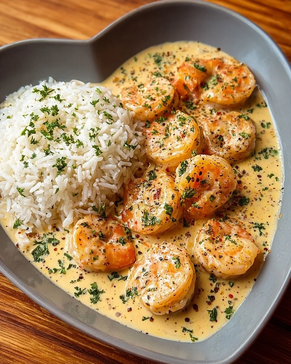 Creamy Garlic Butter Shrimp with Rice: A Quick and Comforting One-Pan Meal