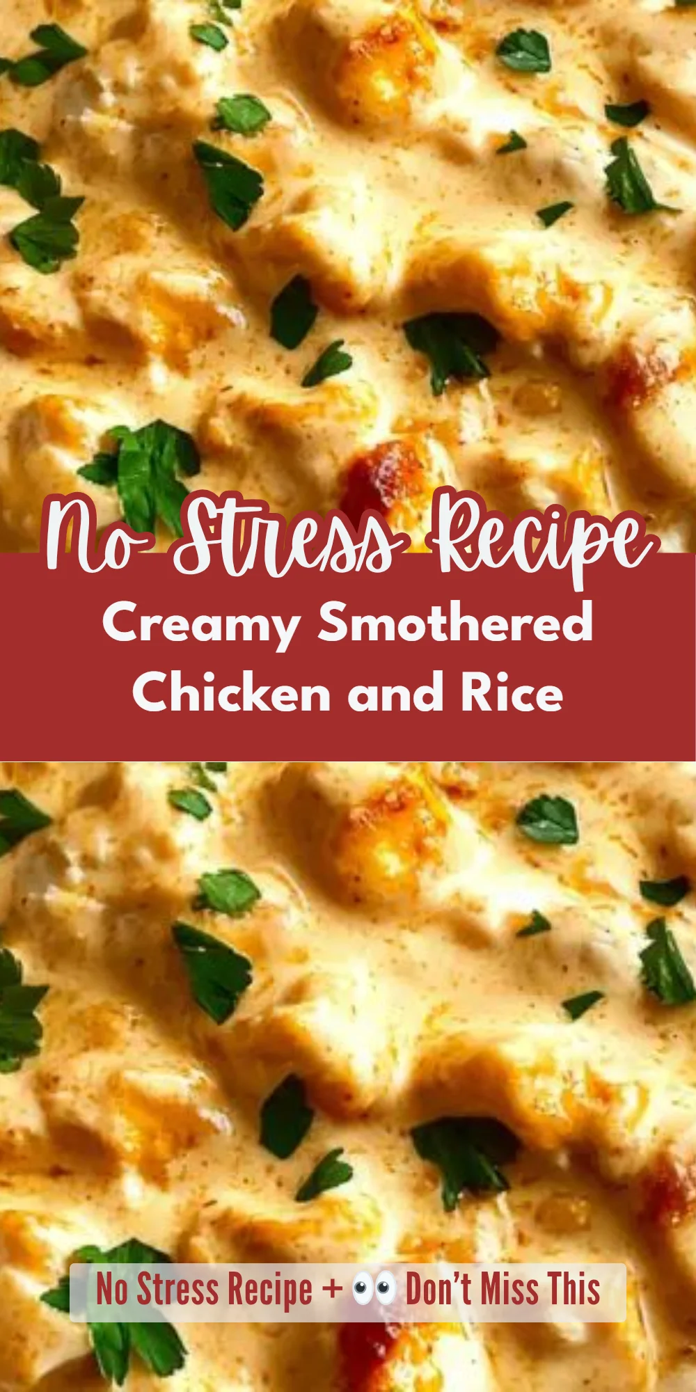 Creamy Smothered Chicken and Rice